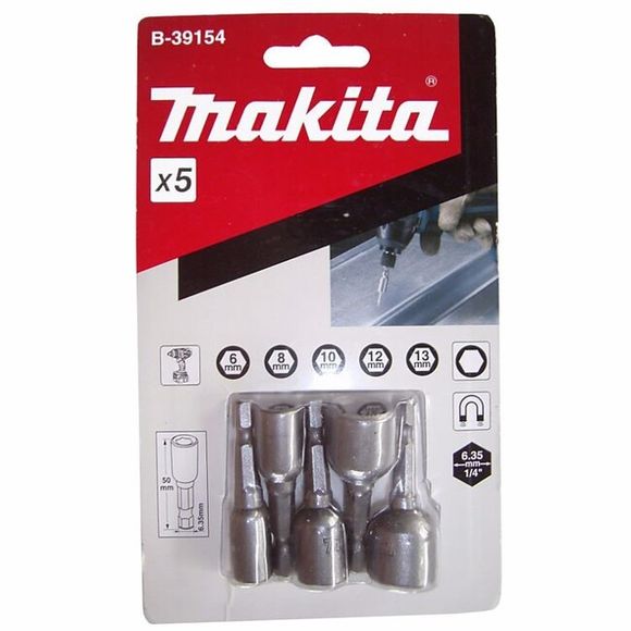 MAKITA B-39154 SADA NÁSTRČKOVÝCH KĽÚČOV s 1/4 5-dielna